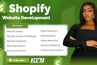 do shopify store design, redesign, shopify dropshipping store, shopify website