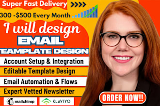 design editable beehive newsletter, mailchimp email template, klaviyo template