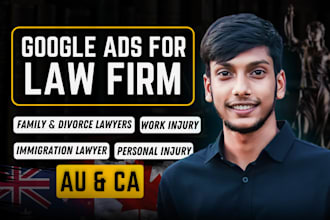 google ads campaign setup for law firm in canada and australia