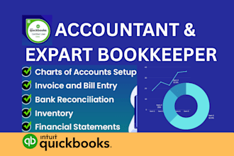 manage quickbooks setup, catch up, billing, and sales invoices