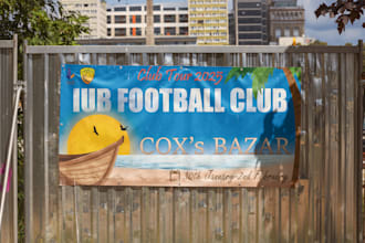 design attractive posters and banners for you