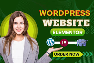 build or rebuild wordpress website with elementor pro