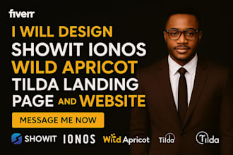 design showit ionos wild apricot tilda lading page and website