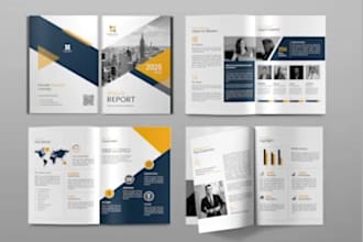 capability statement company profile real estate brochure bifold trifold reports
