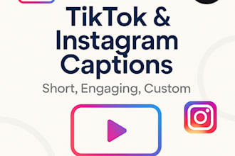 write viral tiktok and instagram caption