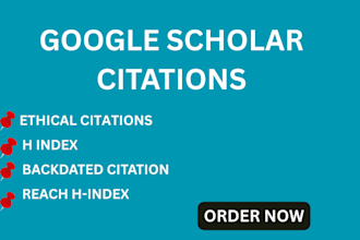 write paper publish article increase backdate citation for google scholar