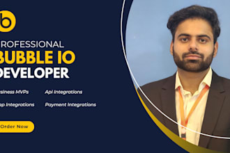 develop your website or app in bubble io