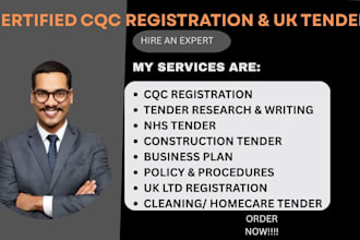do cqc registration win healthcare tender cleaning and UK tenders