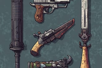 design  3d weapon illustration