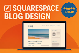 set up a professional squarespace blog to showcase your content
