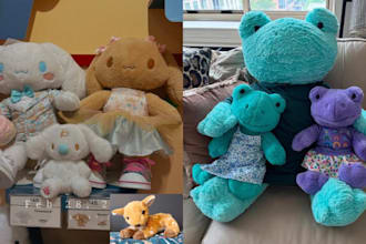 craft custom plushie toy cute stuffed animals plush crochet pattern for you