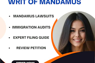 file a writ of mandamus petition to prompt action on your uscis application
