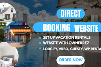 build airbnb lodgify wix vacation rental and hotel website