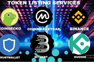 do quick token launch ,coin ico token listing on coinmarketcap coingecko dex