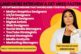 write ui ux designer, marketing manager, product designer, digital artist resume