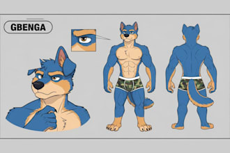 furry reference sheet, fursona, furry art, oc, character design furry nsfw