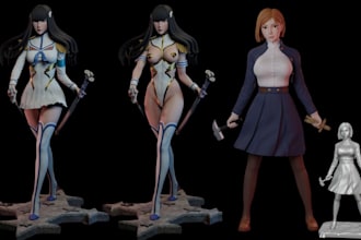 sculpt 3d print and paint 3d figure miniature painting tabletop mini painting