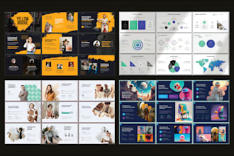 create powerpoint presentation design, pitch deck, canva and google slides