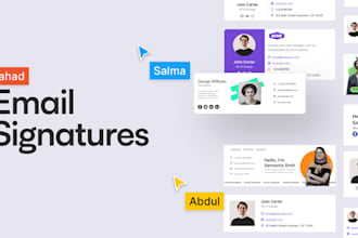 create professional clickable HTML email signatures