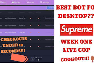 make steam bot, offerup bot, check out, vinted bot, adidas bot