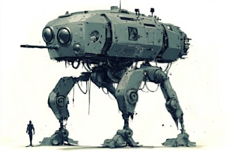 draw warhammer illustration based on your description