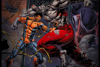 create comic book characters art comic book art cover design illustration