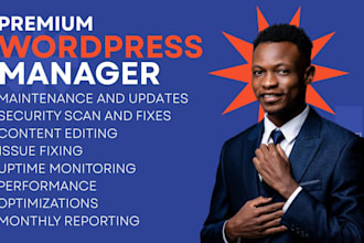 do wordpress website maintenance, customization, bug fixes, support, and updates