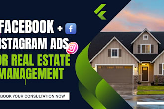 create facebook instagram advertising for real estate management and investors