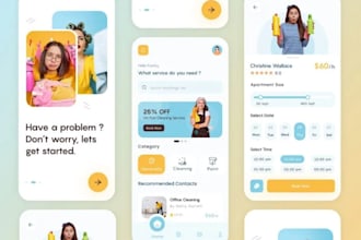 develop educational app, restaurant app, handyman app, fitness app, medical app