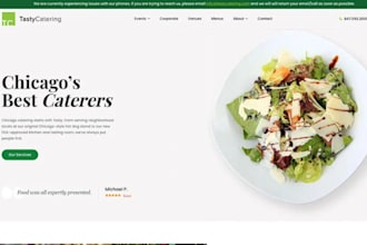 wordpress food catering website, food catering, ordering food truck wix website