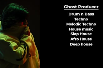 produce your house, drum n bass, tech , deep and melodic techno music