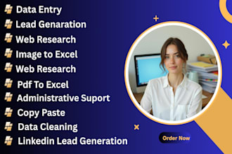collect website data, emails, typing tasks and provide clean data entry