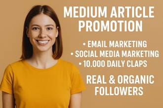 do medium article promotion