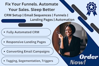 set up activecampaign, CRM, automation, landing pages, email campaign expert