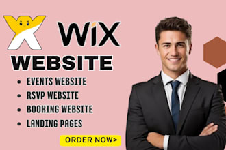 do wix event website rvsp website wedding website booking website landing pages
