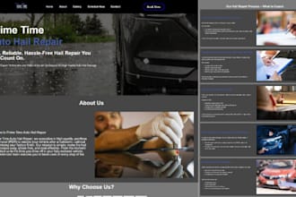 design auto detailing auto glass repair car wash website car detailing website