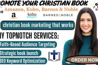 promote and market your christian book on amazon, kobo and barnes and noble