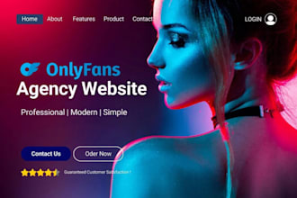 design modeling website, onlyfans agency website, onlyfans management website