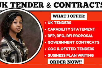 write rfp, rfq, bid proposal, contract research, government contract, tender