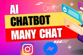 build an automated manychat chatbot for instagram and messenger