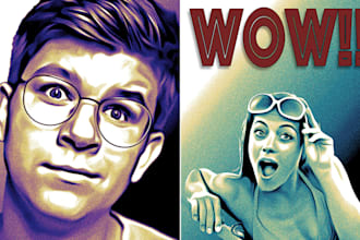 create custom vector pop art portraits without ai