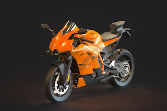 mod fivem model,airplane rig,car for animation,scooter design,trek bike,glb bike