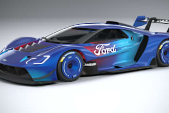 make 3d racing car, luxury car, assetto corsa,  aerodynamic design, electric car