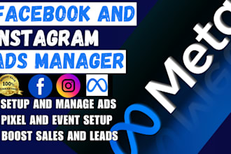 setup face book ads campaign, run facebook ads meta ads manager instagram ads