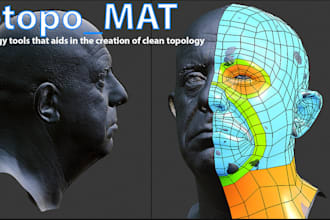 do clean squad retopology, pbr texture, uv mapping and texture from scans