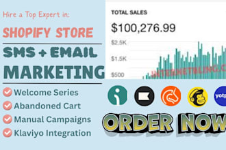 setup shopify store sms and email marketing klaviyo omnisend postscript smsbump
