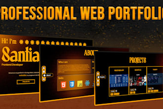 create a professional web portfolio