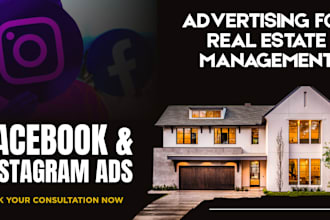 create facebook instagram advertising for real estate management and investors