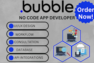 build a custom web app, saas bubble or mvp using bubble io