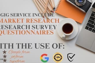 conduct online survey,fill out research questionnaire and 100audience respodants